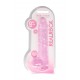 Dildo realistico com testiculos 23cm Rosa - RealRock