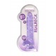 Dildo realistico com testiculos 23cm Lilas - RealRock