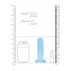 Não Realistico Dildo com ventosa - 13,5 cm - Azul