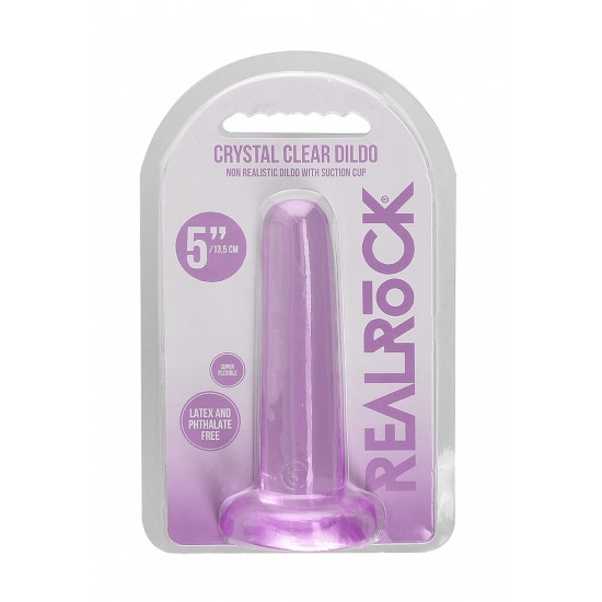 Não Realistico Dildo com ventosa - 13,5 cm - Lilas