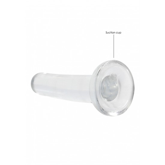 Não Realistico Dildo com ventosa - 13,5 cm - Clear