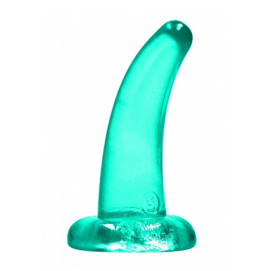 Não Realistico Dildo com ventosa - 11,5 cm - Turquesa