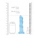 Não Realistico Dildo com ventosa - 17 cm - Azul