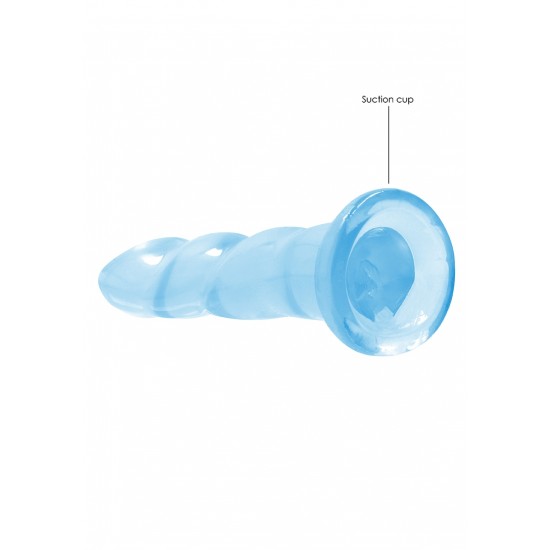 Não Realistico Dildo com ventosa - 17 cm - Azul