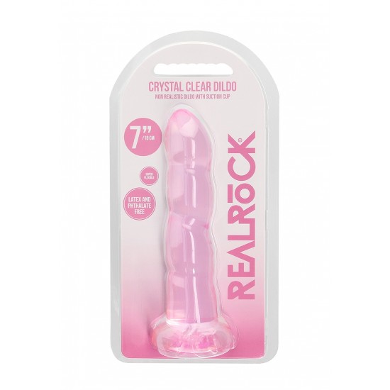 Não Realistico Dildo com ventosa - 17 cm - Rosa