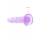 Não Realistico Dildo com ventosa - 17 cm - Lilas