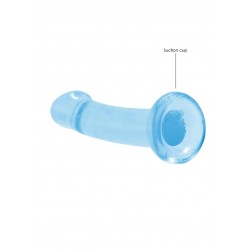  Dildo Não Realistico com ventosa - 17 cm - Azul