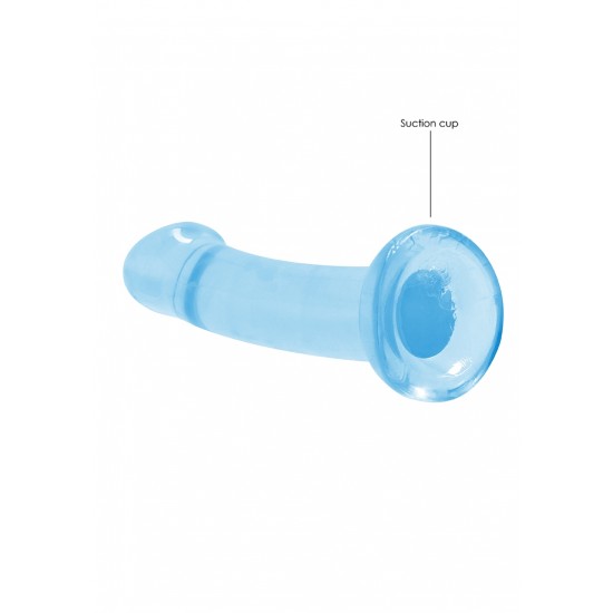  Dildo Não Realistico com ventosa - 17 cm - Azul