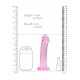  Dildo Não Realistico com ventosa - 17 cm - Rosa