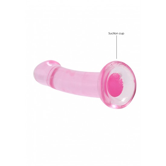  Dildo Não Realistico com ventosa - 17 cm - Rosa