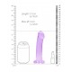  Dildo Não Realistico com ventosa - 17 cm - Lilas