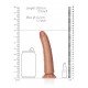 Slim Realistic Dildo with Suction Cup - 7/ 18 cm