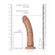 Curved Realistic Dildo with Suction Cup - 8/ 20,5 cm