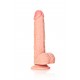 Straight Realistic Dildo  Balls  Suction Cup - 8/ 20,5 cm