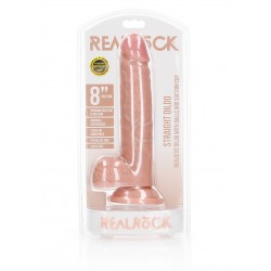 Straight Realistic Dildo  Balls  Suction Cup - 8/ 20,5 cm