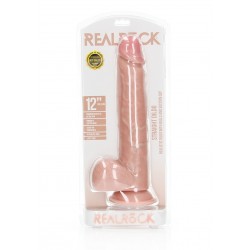 Straight Realistic Dildo  Balls  Suction Cup - 12/ 30,5 cm