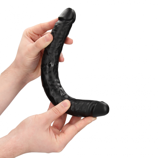 Dildo Realistico Duplo 12`` (30 cm) - Preto