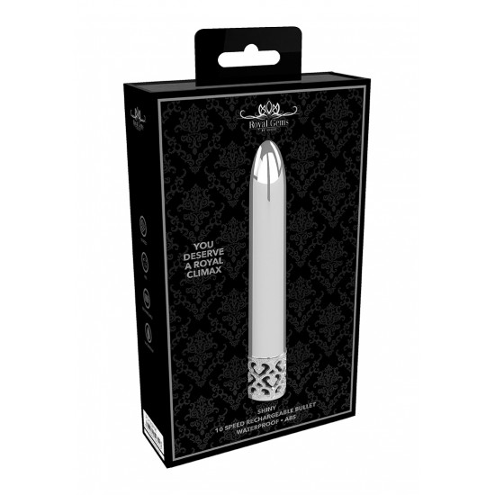 Vibrador Shiny - Recarregavel ABS  - Silver