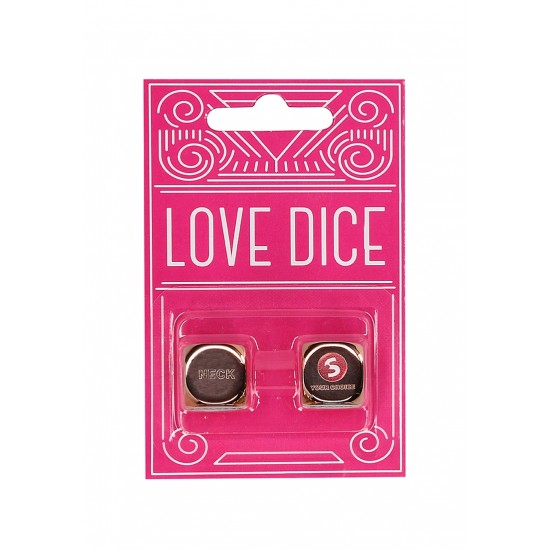 Conjunto de dados Love Dice - Rosé Gold