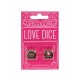 Conjunto de dados Love Dice - Rosé Gold