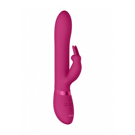 Vibrador com estimulador clitoris Amoris - Rosa