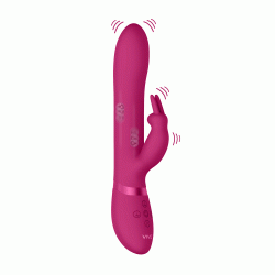 Vibrador com estimulador clitoris Amoris - Rosa