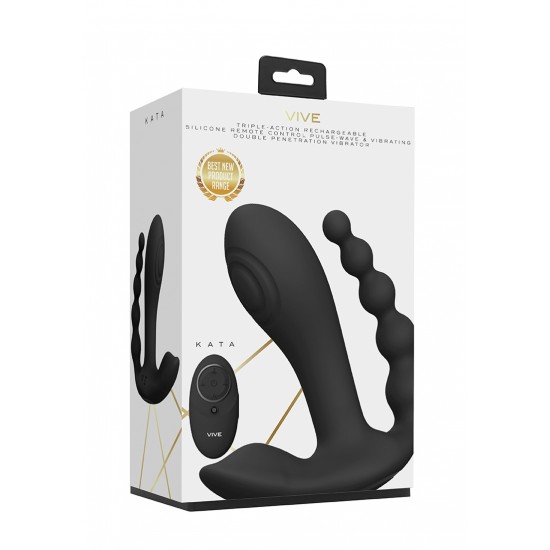 Vibrador triplo Kata - Preto