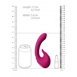 Vibrador com estimulador Miki - Rosa