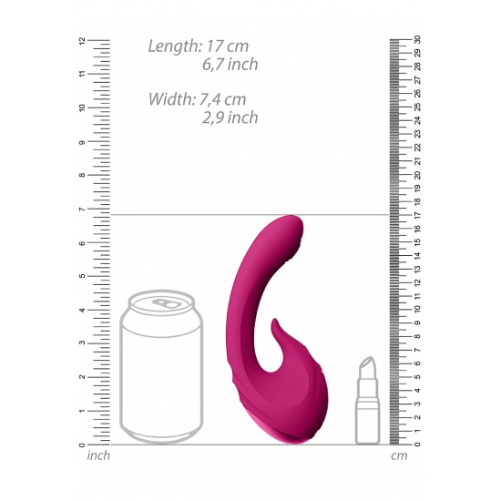 Vibrador com estimulador Miki - Rosa