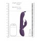 Triple Action Vib. Rabbit Pulse Wave Shaft - Purple