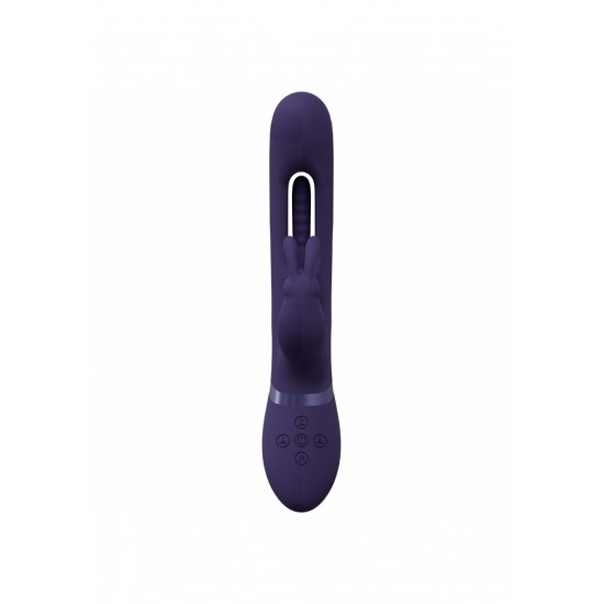 Vibrador rabbit Flapping Mika -  Purple