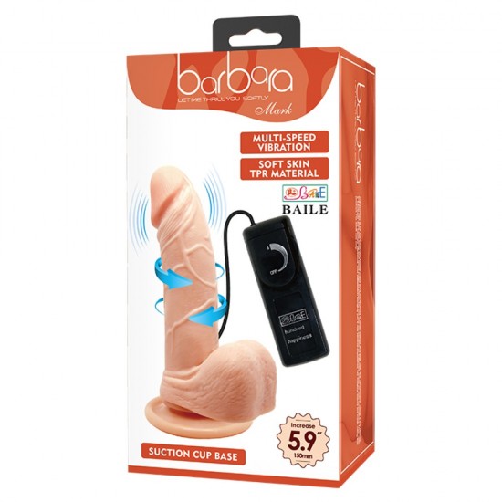 Barbara Mark Multi-Speed Vibration Dildo 5,9 