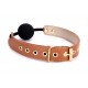 BLAZE ELITE BALL GAG COGNAC VEGAN LEATHER