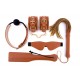 BLAZE ELITE BDSM SET COGNAC VEGAN LEATHER