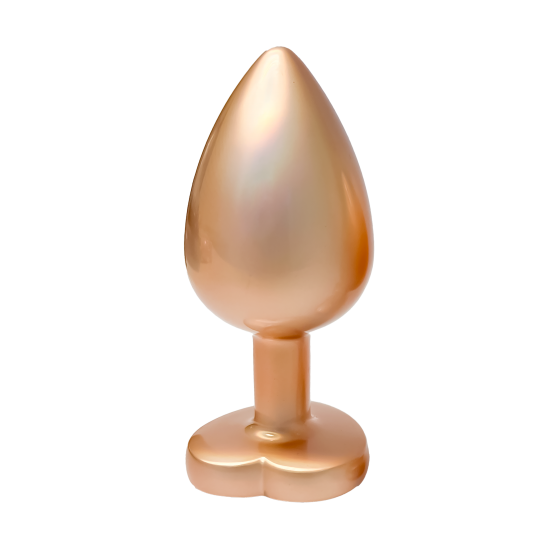 GLEAMING LOVE PEARL GOLD PLUG LARGE