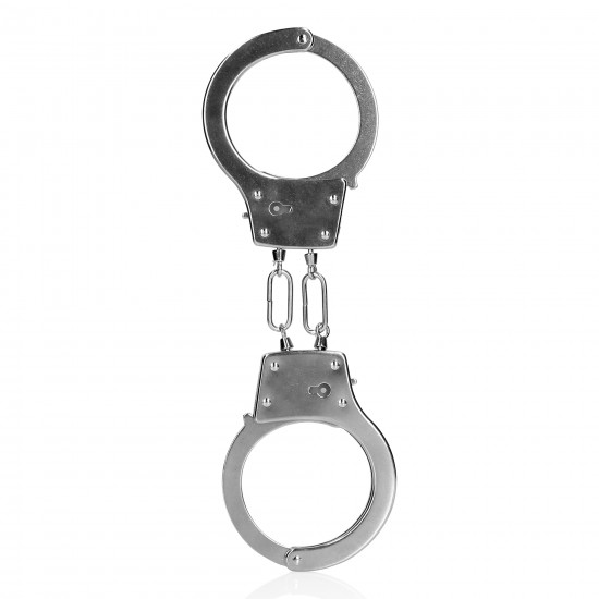 Metal Hand Cuffs - Silver