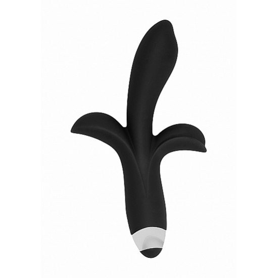 Vibrador c/ Estimulador Clitoris e Ponto-G Sinclaire Simplicity 21.5cm Preto