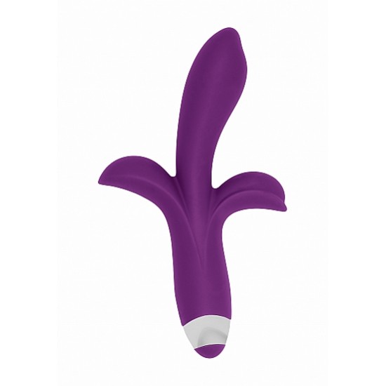 Vibrador c/ Estimulador Clitoris e Ponto-G Sinclaire Simplicity 21.5cm Roxo