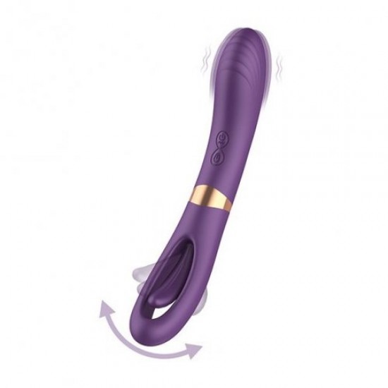 Vibrador de ponto G Lisa Flicking Flinger Slap - Roxo