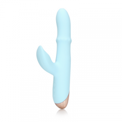 Vibrador Pulsante do tipo Rabbit com Anel interno que Sobe-e-Desce